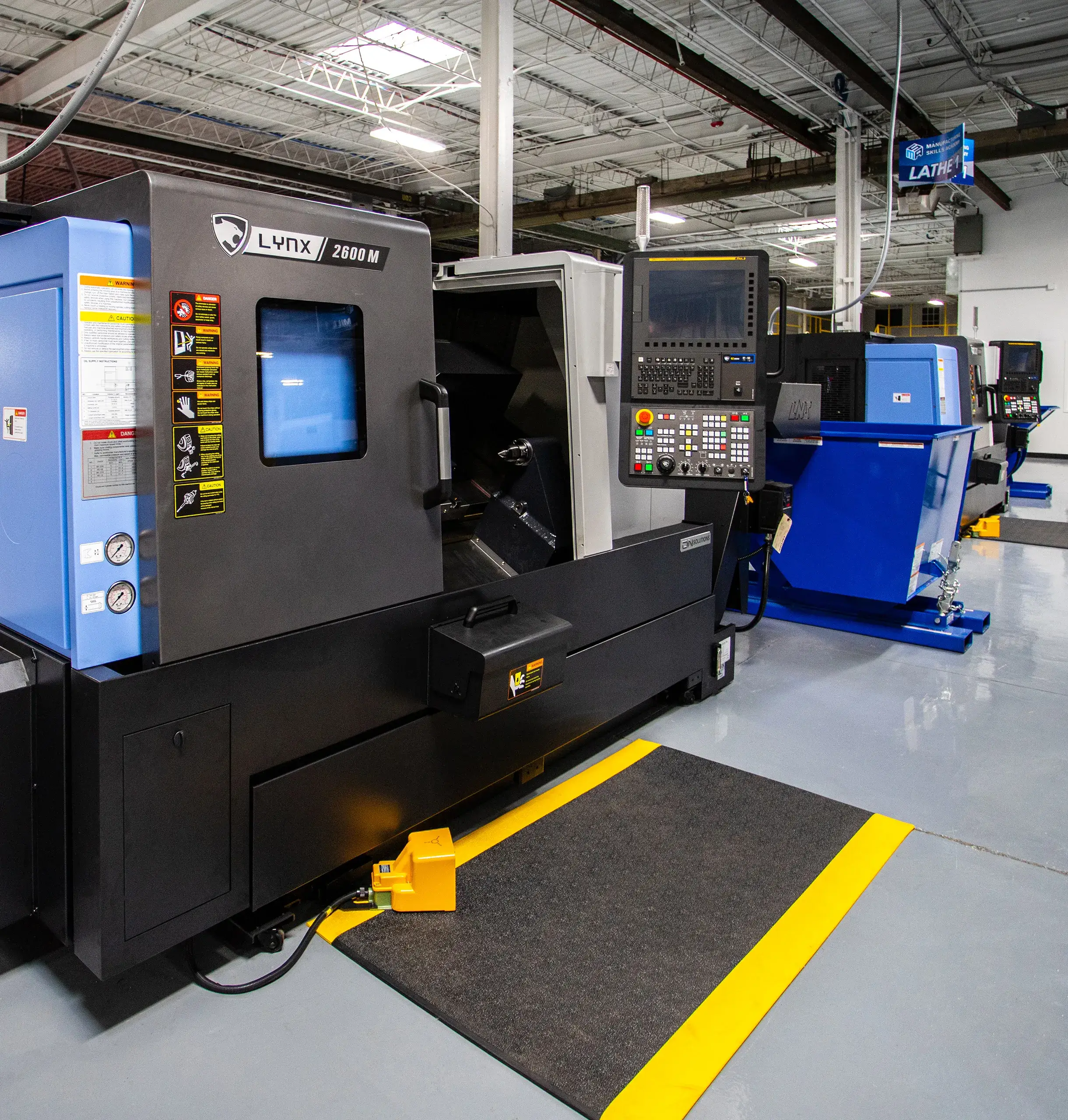 CNC machining equipment at MSA facility